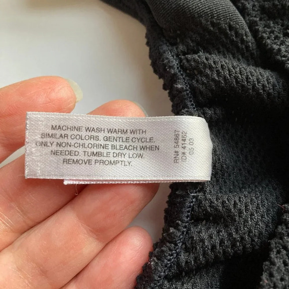 𝅺VICTORIA'S Secret Black Stretchy Body Shaper Tank with Mesh Insert, Size Medium - Picture 6 of 8